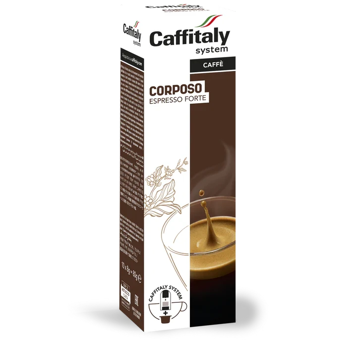Caffitaly Corposo Espresso Forte box of 10 capsules