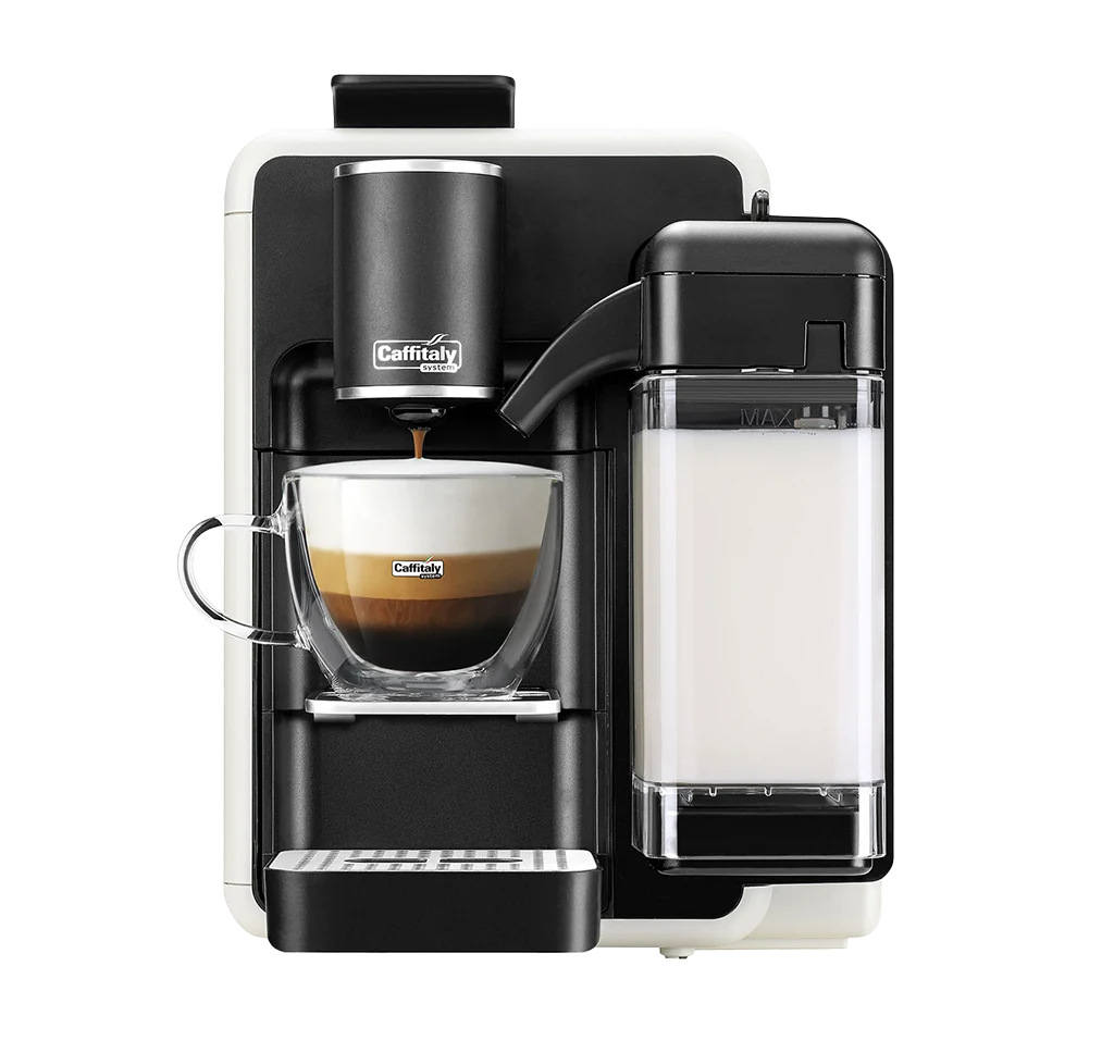 Caffitaly Quadra — white finish reference