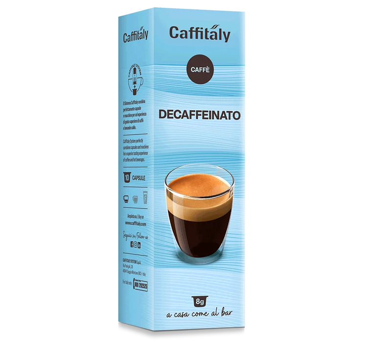 Caffitaly Decaffeinato capsule packaging