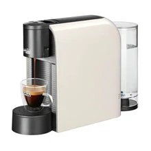 Caffitaly S36 white machine brewing espresso