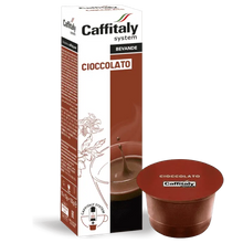 Caffitaly Cioccolato chocolate retail box with its matching capsule
